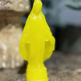 Vierge mini miraculeuse jaune fluo , Ciergerie des Premontrés