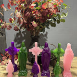 Mini Miraculous Virgin, Lilac, Premonstratensian Candle Shop