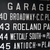 Great decor! Very large banner depicting a bus destination in the USA, Florida route, 1960s/70s.