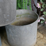 Zinc pot, ideal large plant pot cover