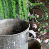 Pot en zinc, ideal cache pot plante petit modele