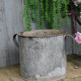 Pot en zinc, ideal cache pot plante petit modele