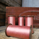 Lot of 4 spools from the old Lyon spinning mills / pink