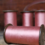 Lot of 4 spools from the old Lyon spinning mills / pink