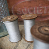 Lot de 4 bobines des anciennes filatures Lyonnaises gris