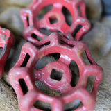 Lot of old red factory valves, lot 8