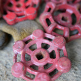 Lot of old red factory valves, lot 8