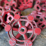 Lot of old red factory valves, lot 8