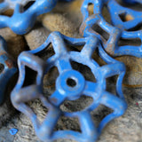 Lot d'anciennes vannes d'usine bleu lot 6