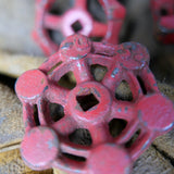 Lot of old red factory valves, lot 2