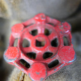Lot of old red factory valves, lot 2