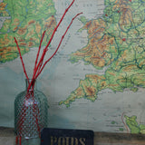 old stencil marking for museum crate transport / Weight