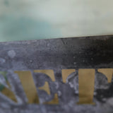 old stencil marking for museum crate transport / Net