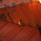 Amish illuminated barn star, red zinc, 55 cm