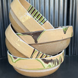 lot de 4 bols en ceramique decor flammé, Artisanat Roumanie