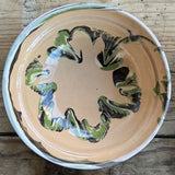 Set of 4 ceramic bowls with flame-like decoration, Romanian craftsmanship