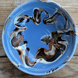 lot de 4 bols en ceramique decor flammé, Artisanat Roumanie