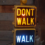 New York feu dont walk americain vintage USA jaune d'origine
