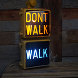 New York feu dont walk americain vintage USA jaune d'origine