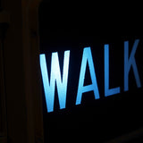 New York feu dont walk americain vintage USA jaune d'origine