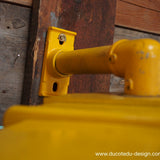 New York feu dont walk americain vintage USA jaune d'origine avec fixations murale