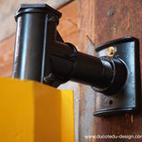 New York feu dont walk americain vintage USA jaune d'origine avec fixations murale
