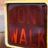 New York feu dont walk americain vintage USA jaune d'origine
