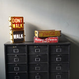 New York feu dont walk americain vintage USA jaune d'origine