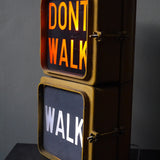 New York feu dont walk americain vintage USA jaune d'origine
