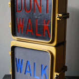New York feu dont walk americain vintage USA jaune d'origine
