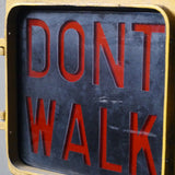 New York feu dont walk americain vintage USA jaune d'origine