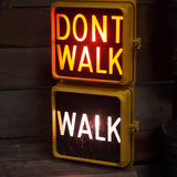 feu dont walk americain vintage USA jaune a poser