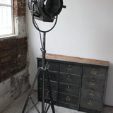 Rare gros projecteur cinema MCALISTER des studios Hollywood Californie pied tripod