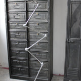 Lampe d atelier industrielle Jielde 5 bras polie miroir Jean-Louis Domecq