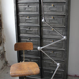 Lampe d atelier industrielle Jielde 5 bras polie miroir Jean-Louis Domecq