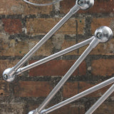 Lampe d atelier industrielle Jielde 5 bras polie miroir Jean-Louis Domecq