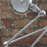 Lampe d atelier industrielle Jielde 5 bras polie miroir Jean-Louis Domecq