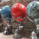 Unique lampe Jielde 1 applique finition vintage bleu industrielle 1