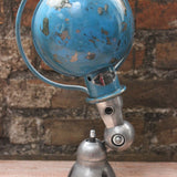 Unique lampe Jielde 1 applique finition vintage bleu industrielle 1