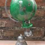 Unique lampe Jielde 1 applique finition vintage verte industrielle 7