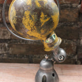 Unique lampe Jielde 1 applique finition vintage jaune industrielle 8
