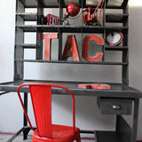 Meuble metier grand bureau tri postal industriel atelier loft
