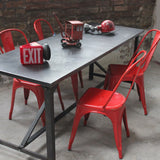 Table ou bureau metal industriel des annees 50 militaire