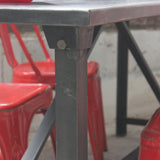 Industrial metal table or desk from the 1950s, military style