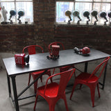 Table ou bureau metal industriel des annees 50 militaire