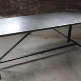 Table ou bureau metal industriel des annees 50 militaire