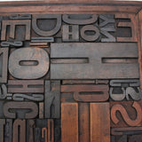 tableau ancien caractere d'imprimerie 2