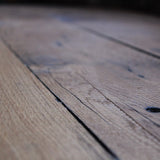 Table ou bureau metal industriel des annees 50 militaire plateau chene