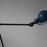 Unique lampe Liseuse Jielde finition vintage bleu industriel