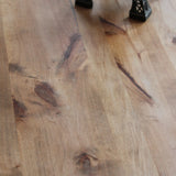 ancienne Table ou bureau industriel pied fonte plateau orme massif